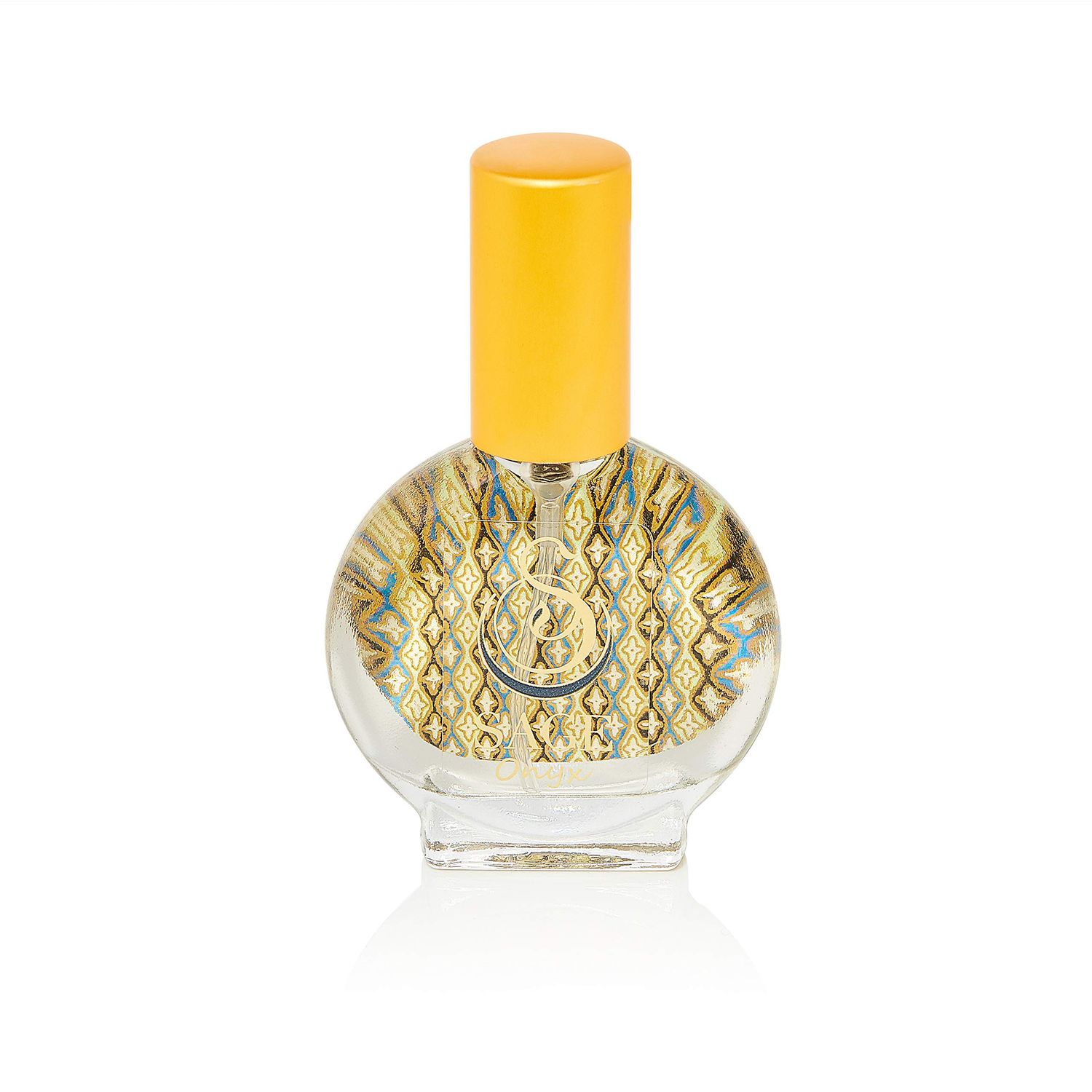 Onyx Organic Mini Perfume Spray by Sage- 1/2 oz, Vegan &amp; Cruelty-Free, Earthy Scent, Black Coconut, Vanilla, Oakmoss
