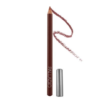 Palladio Lip Liner Pencil, Wooden, Firm yet Smooth, Contour and Line with Ease, Perfectly Outlined Lips, Comfortable, Hydrating, Moisturizing, Rich Pigmented Color, Long Lasting, Suede