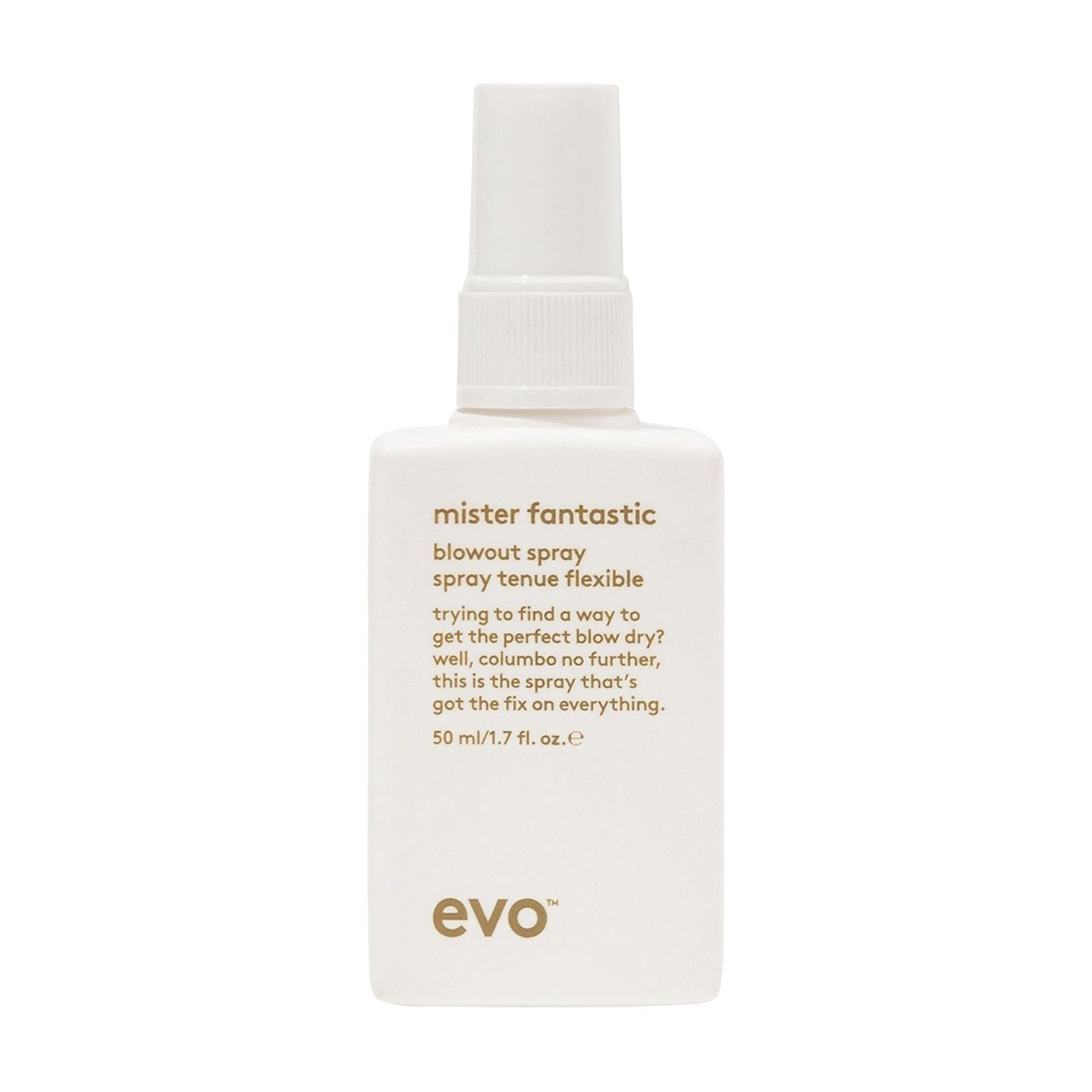 EVO Mister Fantastic Blowout Spray - Improves Style, Builds Body &amp; Reduces Blow-Drying Time - Heat Protection Styling Spray - Travel Size, 50ml / 1.7fl.oz