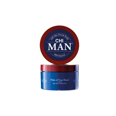CHI Man Palm Of Your Hand Pomade, Styling Product With Light-Hold &amp; Medium-Shine, Oud Fragrance, Cruelty &amp; Paraben-Free, 3 Oz