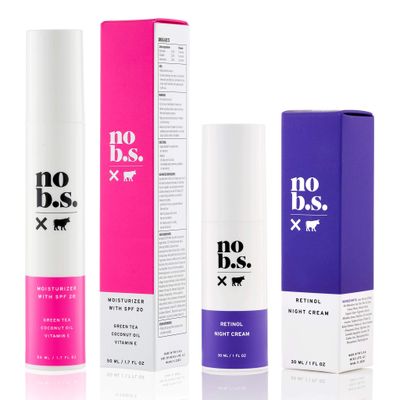No B.S. (No Bad Stuff) Protect + Correct Duo - Daytime Face Moisturizer Spf 20 + Nighttime Cream, Hydrates &amp; Protect Skin, Soothes Redness (2.7 oz)