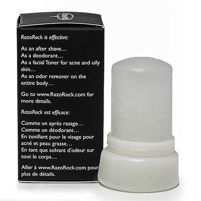 RazoRock Alum Stick - 60 g - After Shave Stick - Natural Healing and Toning for Razor Cuts