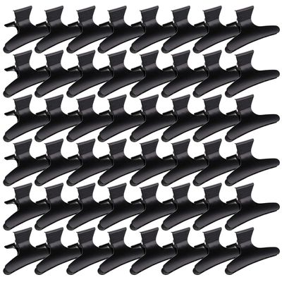 Yarlung 48 Pack Butterfly Hair Clamps, Hair Claw Clips Salon Hair Barrettes for Styling, Sectioning, Cutting and Coloring, Black