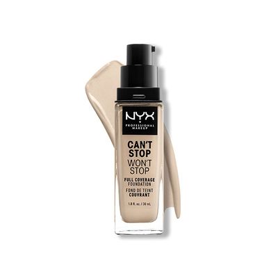 NYX PROFESSIONAL MAKEUP Can&#39;t Stop Won&#39;t Stop Foundation, 24h Full Coverage Matte Finish - Fair