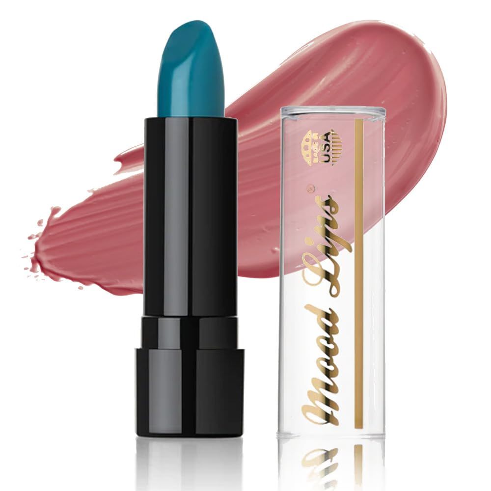 Mood Lips Color Changing Lipstick | Long Lasting 12 Hour Wear | Aloe Vera Moisturizing &amp; Hydrating | Made in USA | Blue