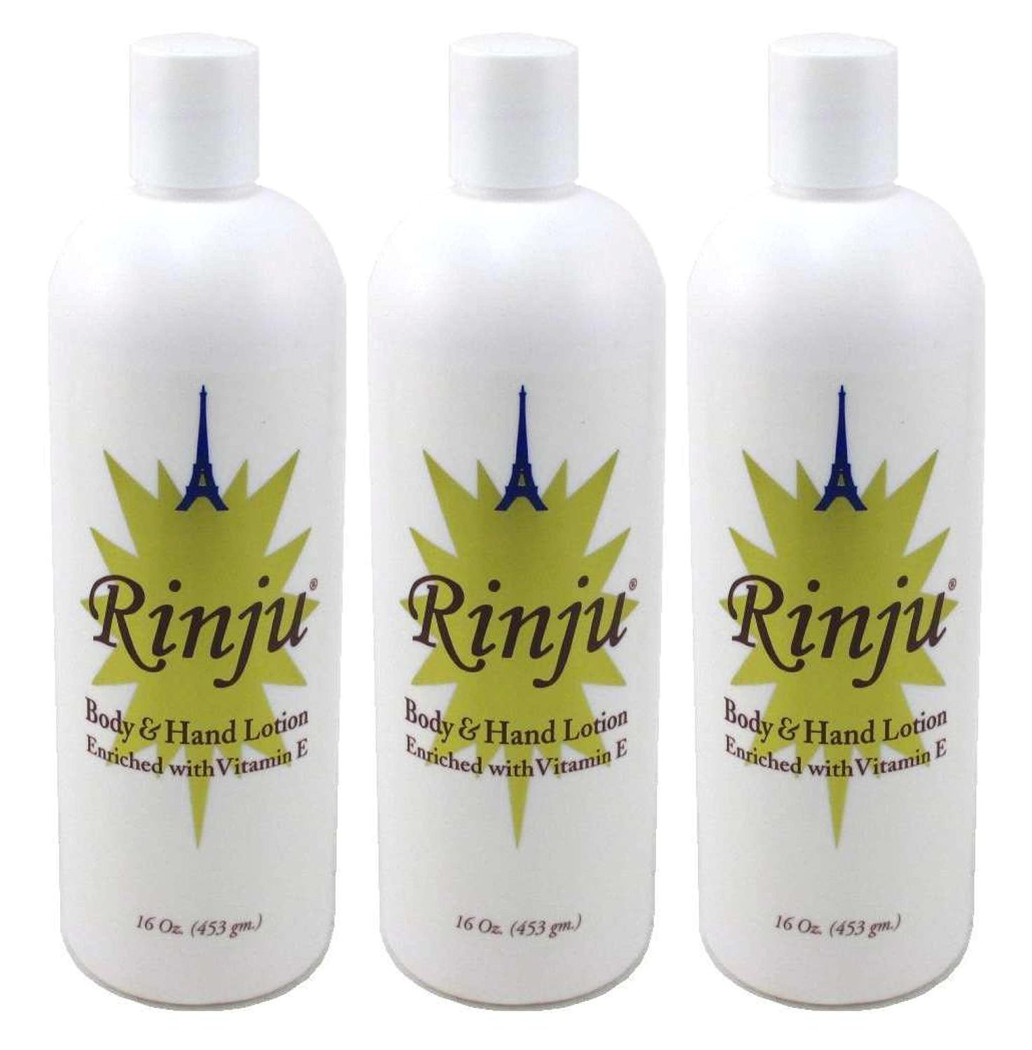 Rinju Body &amp; Hand Lotion - Pack of 3 Non-Greasy Lotion for Women &amp; Men - 16 Oz Cocoa Butter, Lotion for Extremely Dry Skin - Pierre La Touche Lotion 2 Oz - Vitamin E Moisturizer