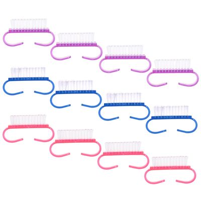Cosmos Mini Nail Brush Scrub Cleaning Pedicure Brushes for Toes and Nails Art Cleaning, 12 Pcs