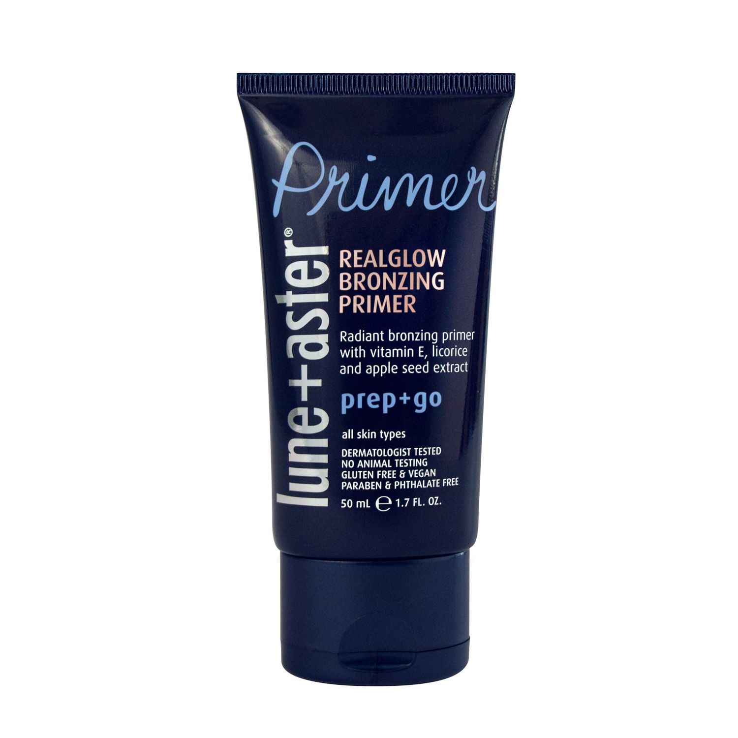 Lune+Aster RealGlow Bronzing Primer - Lightweight primer with sheer bronze light diffusers creates a healthy bronzed glow