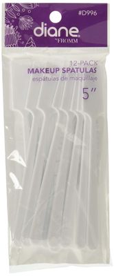 Diane D996 Makeup Cosmetic Spatulas, 5 Inch - 12 Count (Pack of 1)