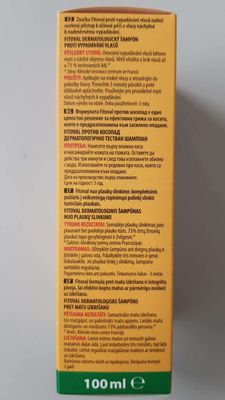 Fitoval Hair-Loss Shampoo - Stimulates Growth &amp; Fights Excessive Hair-Shedding / Thinning - With Arnica, Rosemary &amp; Glycogen - 100ml