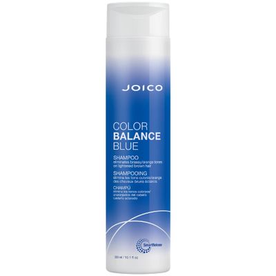 Joico Color Balance Blue Shampoo | For Lightened Brown Hair | Eliminate Brassy Orange Tones | Boost Color Vibrancy &amp; Shine | UV Protection | With Rosehip Oil &amp; Green Tea Extract | 10.1 Fl Oz