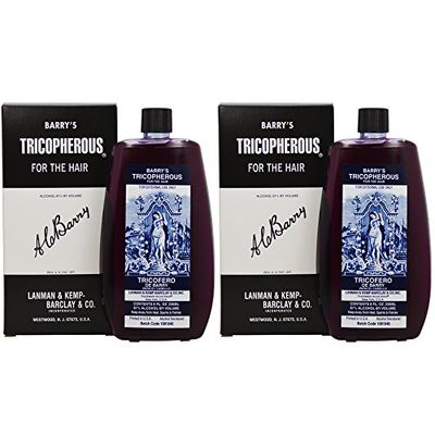 LK Barry&#39;s Tricopherous liquid regular for Hair (black) 8oz &quot;Pack of 2&quot;