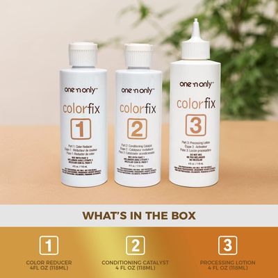 One N Only Colorfix Permanent Hair Color Remover Kit With Argan Oil - Dye Removes Any Level