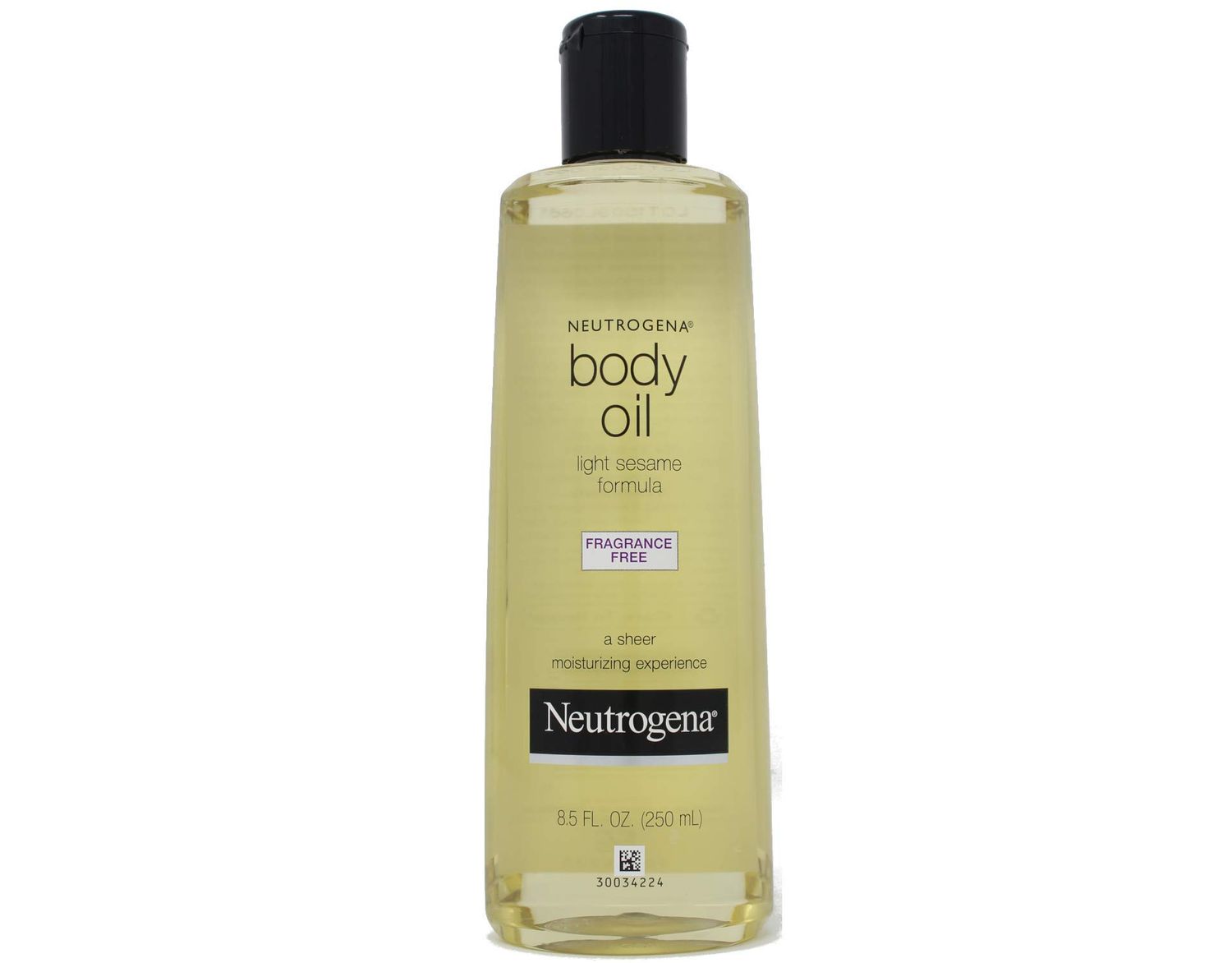 Neutrogena Body Oil Light Sesame Formula, Fragrance Free 8.5 oz (Pack of 4)