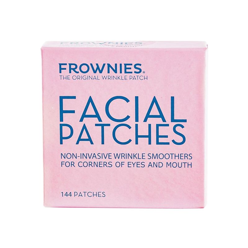 Frownies Facial Patches for Wrinkles on the Corner of Eyes &amp; Mouth - Hypoallergenic Anti-Wrinkle Face Tape - Wrinkle Patch to Smooth &amp; Soften Crows Feet &amp; Smile Lines - For Overnight Use, 144 Patches