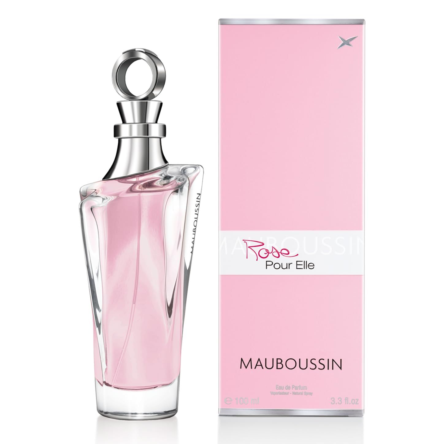 Mauboussin - Rose Pour Elle 100ml (3.3 Fl Oz) - Eau de Parfum for Women - Floral, Fruity &amp; Fresh Scents