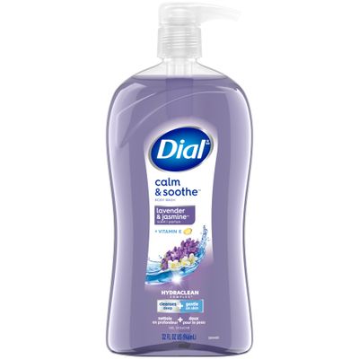 Dial Body Wash, Calm &amp; Soothe Lavender &amp; Jasmine Scent, 32 fl oz