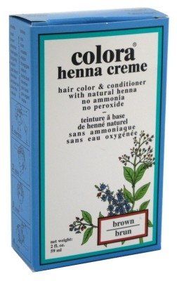 Colora Henna Creme Hair Color Brown 2 Ounce (59ml) (6 Pack)