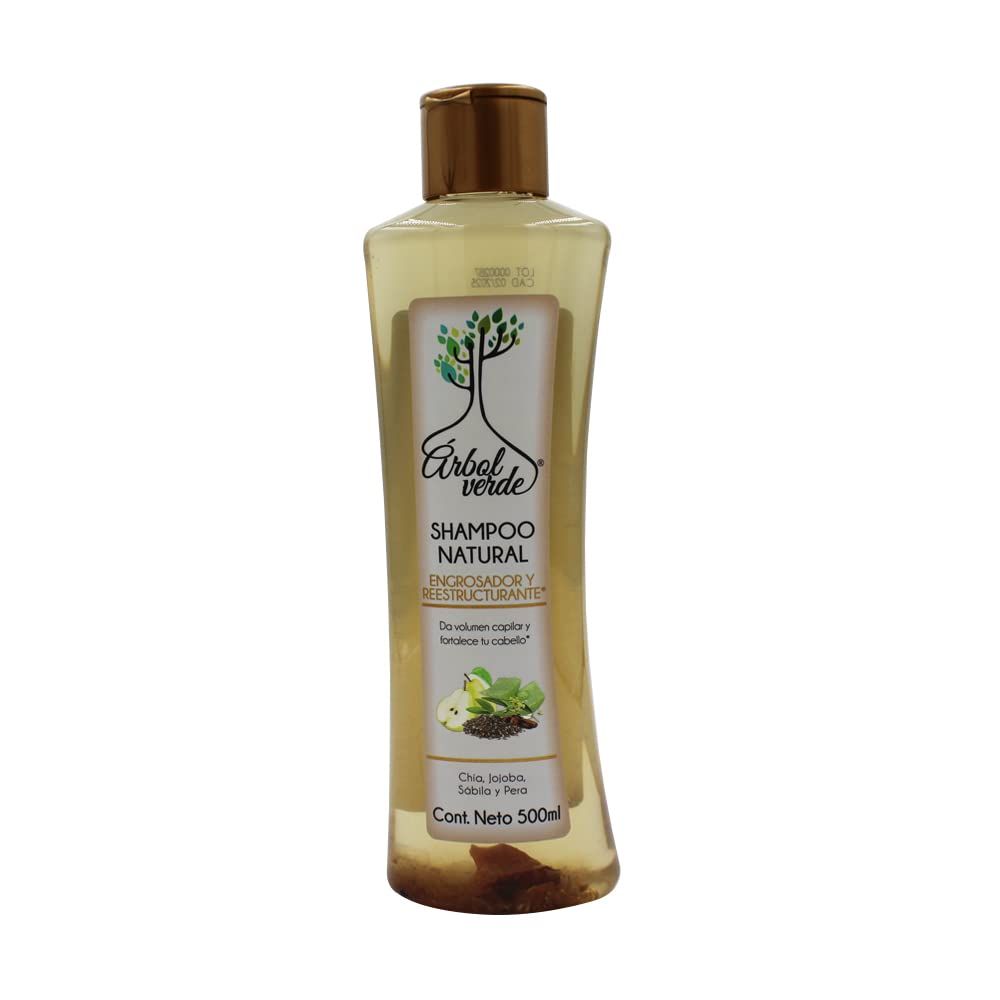 Shampoo Natural Engrosador y Reestructurante