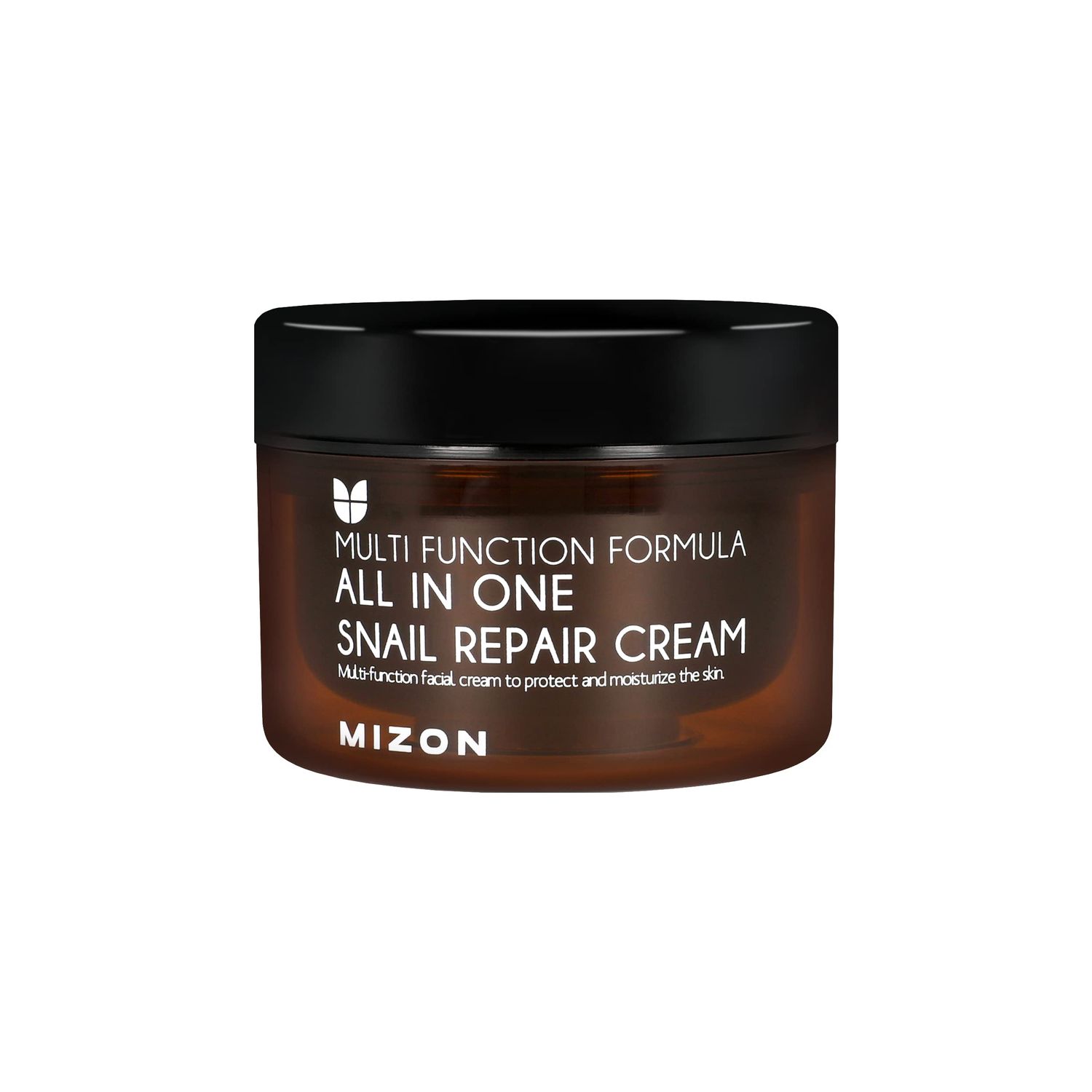 MIZON All in One Snail Repair Cream Snail Mucin with 12 Natural Extracts Korean Recovery Cream for Fine Line &amp; Blemish Care (4.06 fl oz)
