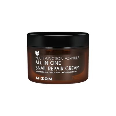 MIZON All in One Snail Repair Cream Snail Mucin with 12 Natural Extracts Korean Recovery Cream for Fine Line &amp; Blemish Care (4.06 fl oz)