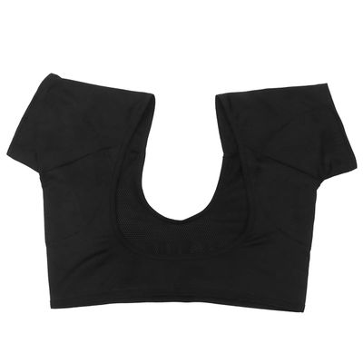 ARTIBETTER Underarm Sweat Vest Underarm Sweat Guard Washable Sweat Shield Vest for Women Girls Ladies Black(L)