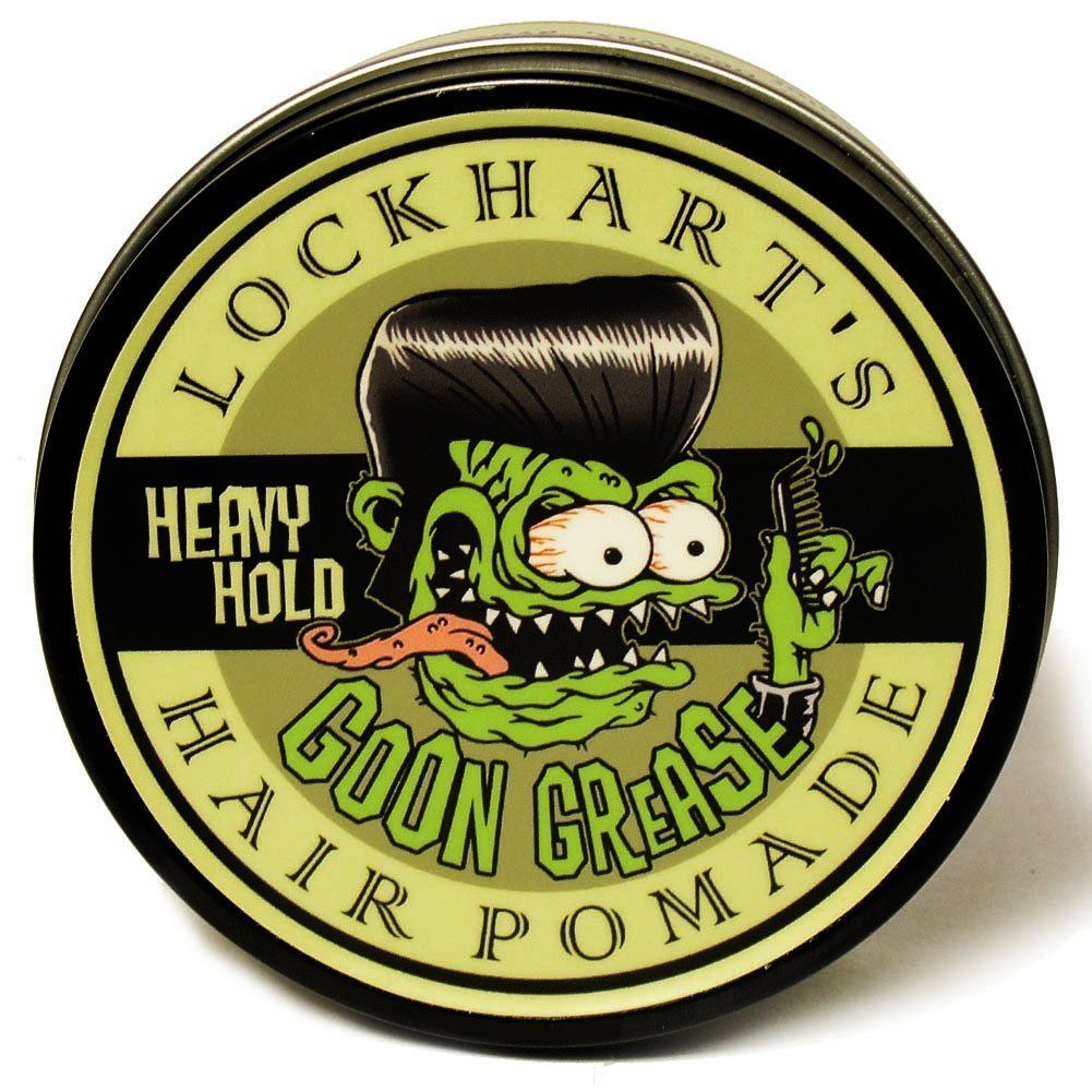 LOCKHART&#39;S Hand Crafted Cinnamon Sandalwood Goon Grease Hair Pomade Heavy Hold 3.4 oz
