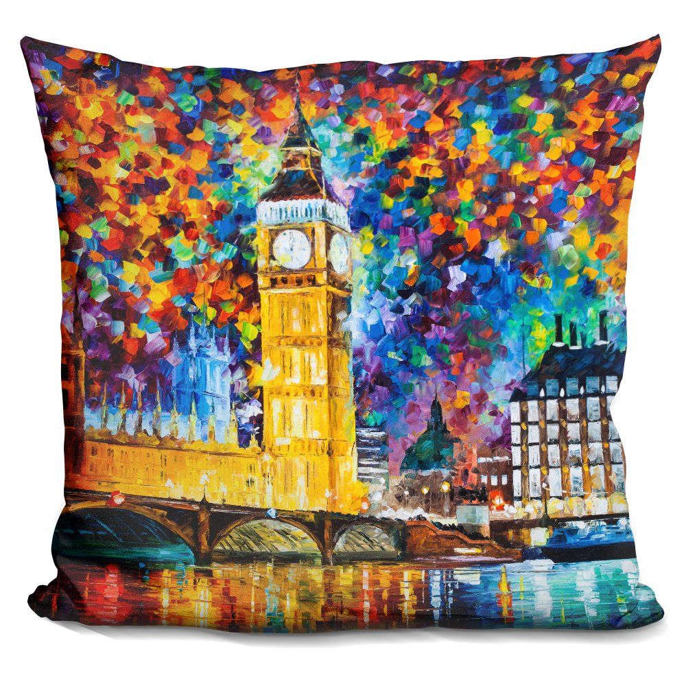 LiLiPi Big Ben London Decorative Accent Throw Pillow