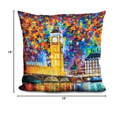 LiLiPi Big Ben London Decorative Accent Throw Pillow