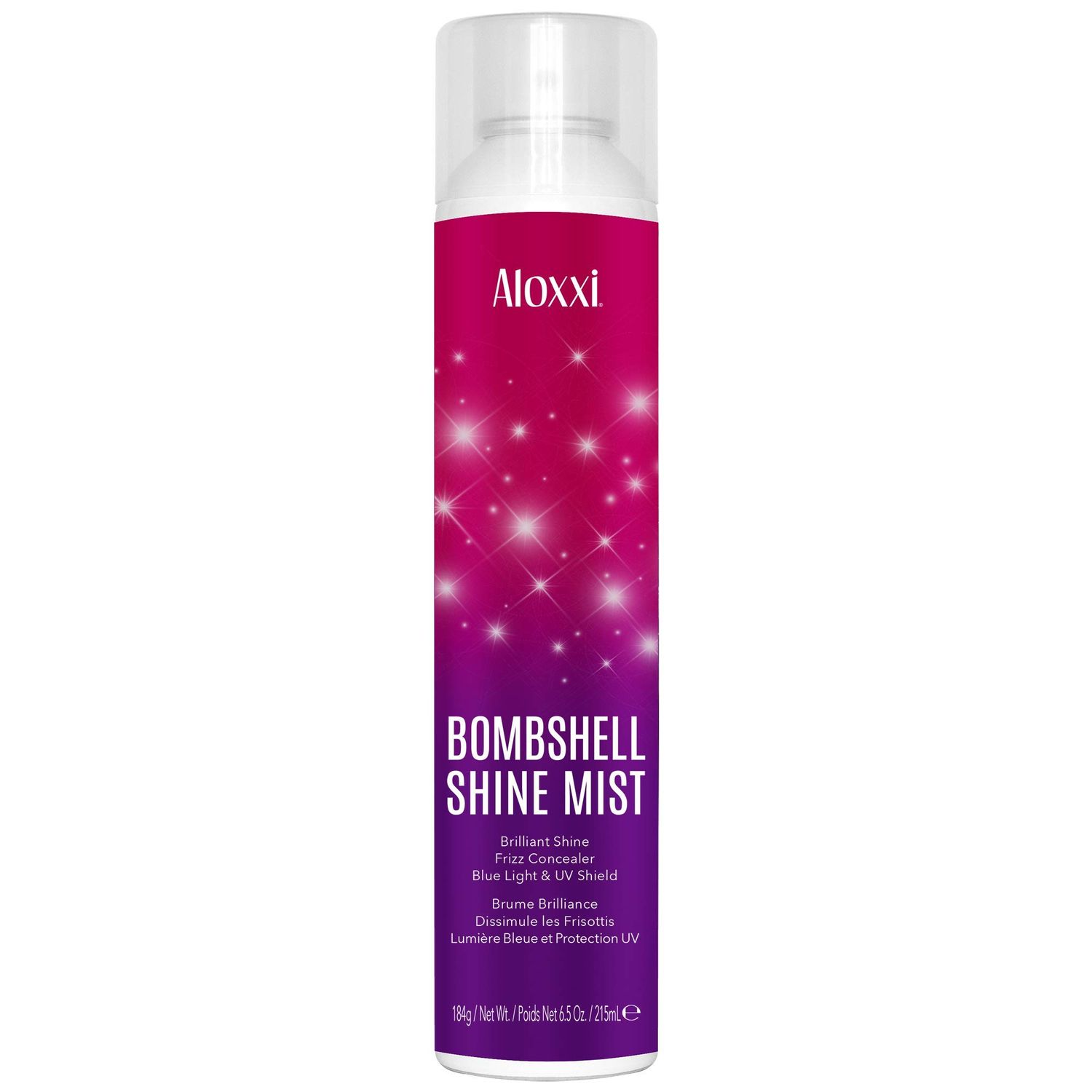 ALOXXI Bombshell Shine Mist Heat Styling Spray that is a Weightless &amp; Superfine Mist with Quartz Dust, Calendula Extract &amp; Colour Care Complex, 6.5 oz.