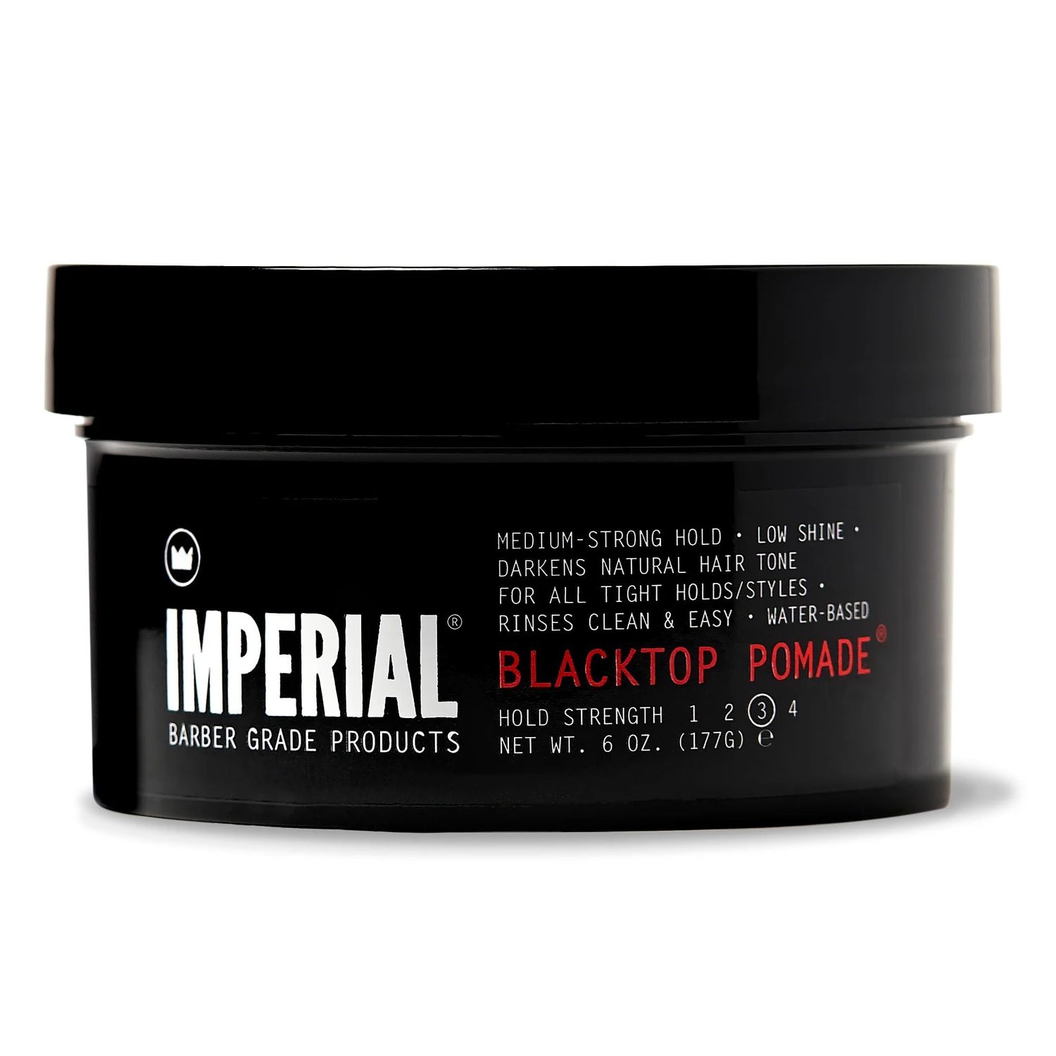 Imperial Barber Grade Products Blacktop Pomade , 6 oz