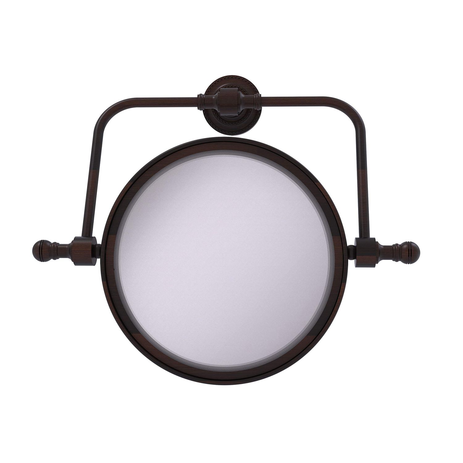 Allied Brass RDM-4/5X Retro Dot Collection Wall Mounted Swivel 8 Inch Diameter with 5X Magnification Make-Up Mirror, Venetian Bronze