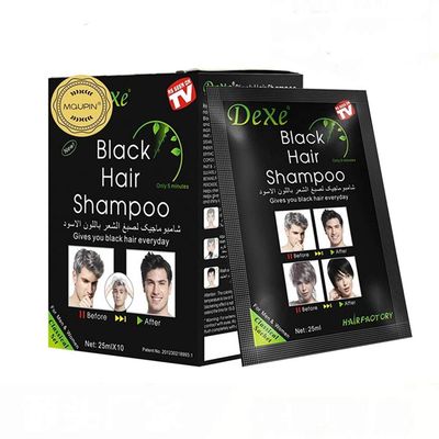 MQUPIN Hair Dye Shampoo Semi-Permanent, Black 10 count (Pack of 1)