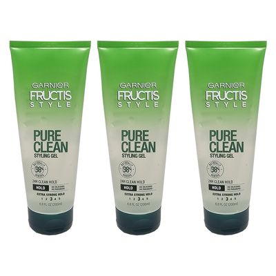 Garnier Fructis Style Pure Clean Styling Gel, 20.4 Fl Oz (Pack of 3)