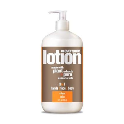Everyone Nourishing Hand and Body Lotion, 32 Ounce (Pack of 1), Citrus and Mint, Plant-Based Lotion with Pure Essential Oils, Coconut Oil, Aloe Vera and Vitamin E