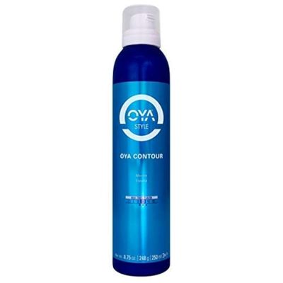 OYA CONTOUR Moisturizing Hair Mousse - 250 ml - For Volume, Shine, Wavy and Curly Hair - Smooths, Softens, De-Frizzes, Paraben &amp; Sulfate Free, Boosts Definition and Bounce