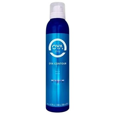 OYA CONTOUR Moisturizing Hair Mousse - 250 ml - For Volume, Shine, Wavy and Curly Hair - Smooths, Softens, De-Frizzes, Paraben &amp; Sulfate Free, Boosts Definition and Bounce