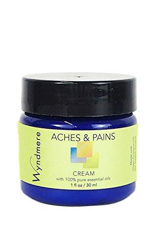Wyndmere Aches &amp; Pains Cream - Soothe Sore Muscles - Handcrafted with All Natural Ingredients and 100% Pure Essenial Oils - Paraben Free -1oz