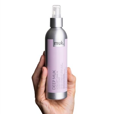 MUK. Haircare Deep Leave In Conditioner, Soft &amp; Silky Detangling Spray - 8.5 oz