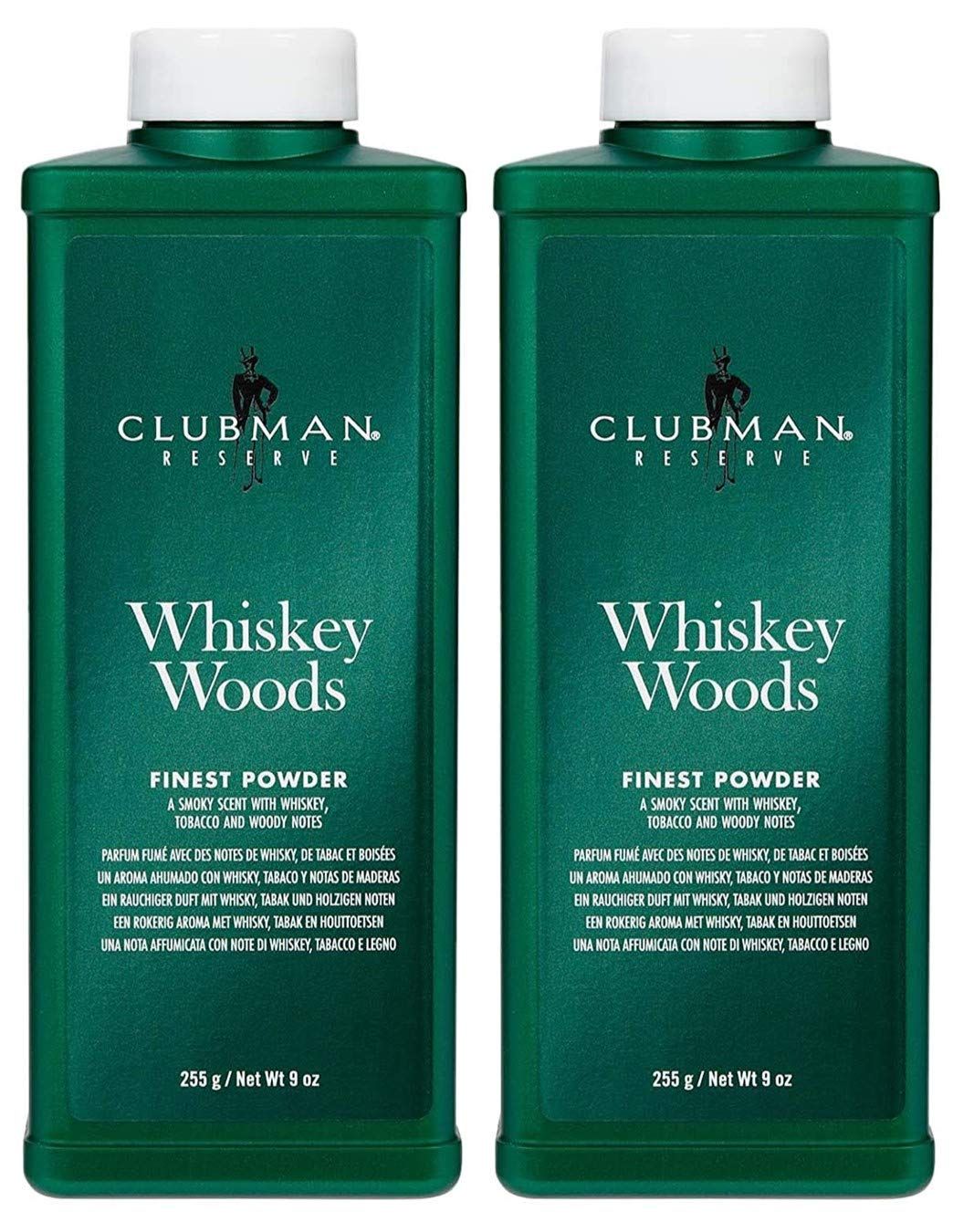 Clubman Reserve Whiskey Woods Powder (9 oz) - 2 pack