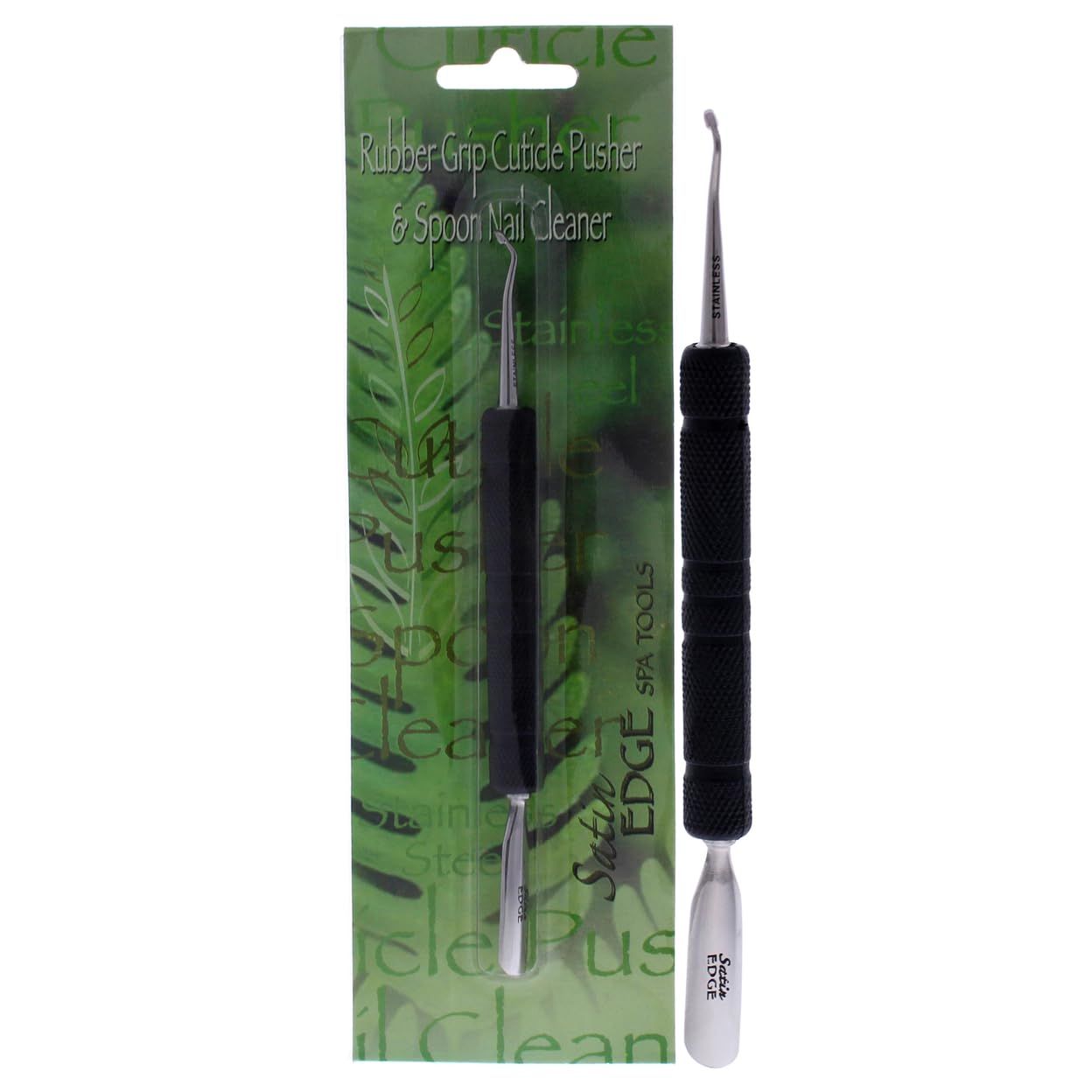 FantaSea Rubber Grip Cuticle Pusher and Spoon Nail Cleaner, 8 Ounce