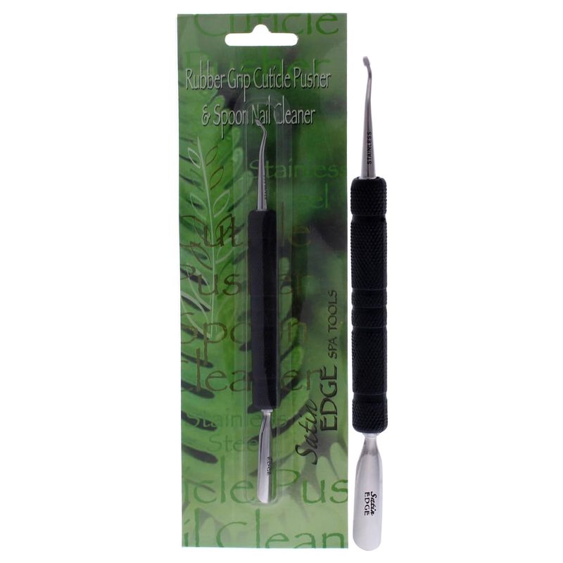 FantaSea Rubber Grip Cuticle Pusher and Spoon Nail Cleaner, 8 Ounce