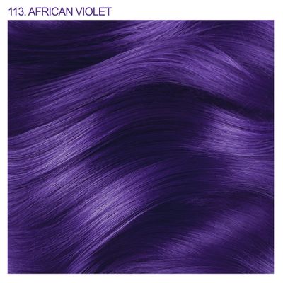 Adore Semi Permanent Hair Color - Vegan and Cruelty-Free Purple Hair Dye - 4 Fl Oz - 113 African Violet (Pack of 1)