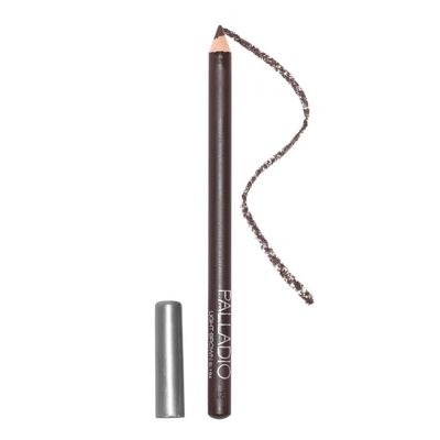 Palladio Wooden Eyeliner Pencil, Thin Pencil Shape, Easy Application, Firm yet Smooth Formula, Perfectly Outlined Eyes, Contour and Line, Long Lasting, Rich Pigment, Light Brown