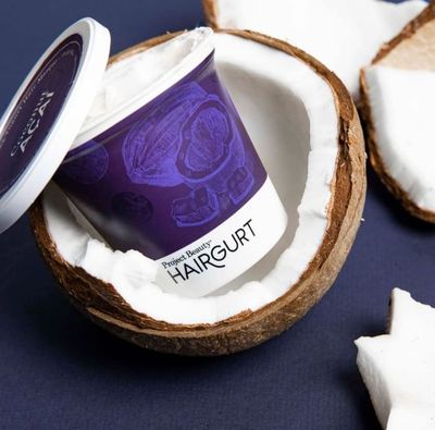 Hairgurt Curl Perfecting Yogurt Hair Mask - Coconut-Acai - Hair Mask for Wavy Hair Care - Nourishing Hair Treatment Masks- Ideal for Dry Hair - Promotes Bouncy, Shiny Curls - 6 oz