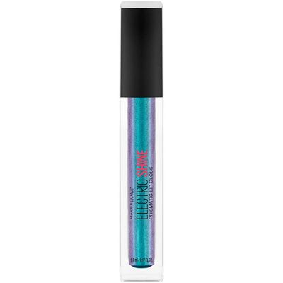 Maybelline New York Lip Studio Electric Shine Prismatic Lip Gloss Makeup, Electric Blue, 0.17 fl. oz.