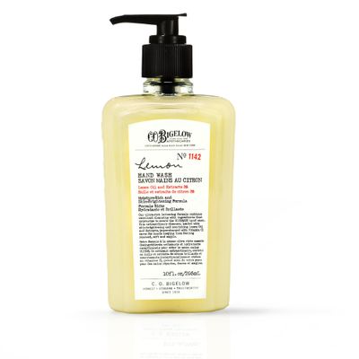 C.O. Bigelow Lemon Hand Wash - No. 1142, Moisturizing Liquid Hand Soap with Lemon Extract &amp; Vitamin C, Cruelty Free &amp; Gentle for All Skin Types, 10fl oz.