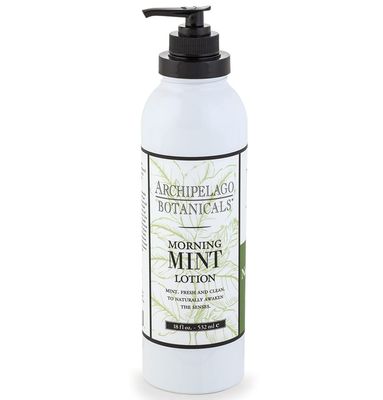 Archipelago Botanicals Morning Mint Lotion, Energizing and Invigorating Lotion for Smooth Skin, Scented Body Lotion Free from Parabens, Phthalates and GMOs (18 oz)