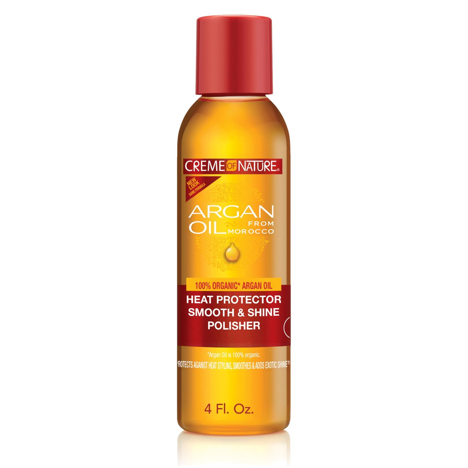 Creme of Nature, Argan Oil for Hair, Smooth &amp; Shine Hair Polisher, Argan Oil of Morocco for Anti Frizz Control, 4 Fl Oz