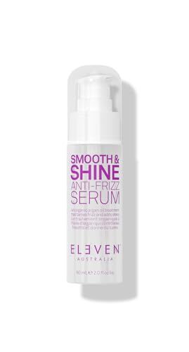 ELEVEN AUSTRALIA Smooth &amp; Shine Anti-Frizz Serum Lightweight Treatment for All Hair Types - 2 Fl Oz